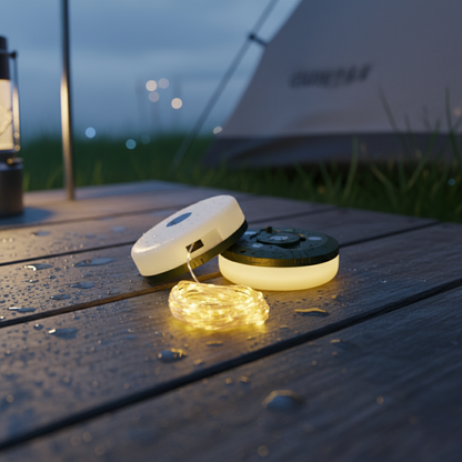 CampGlow Camping String Lights | USB Rechargeable 10m