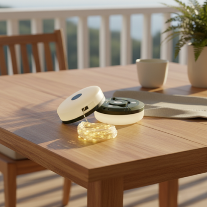 CampGlow Camping String Lights | USB Rechargeable 10m