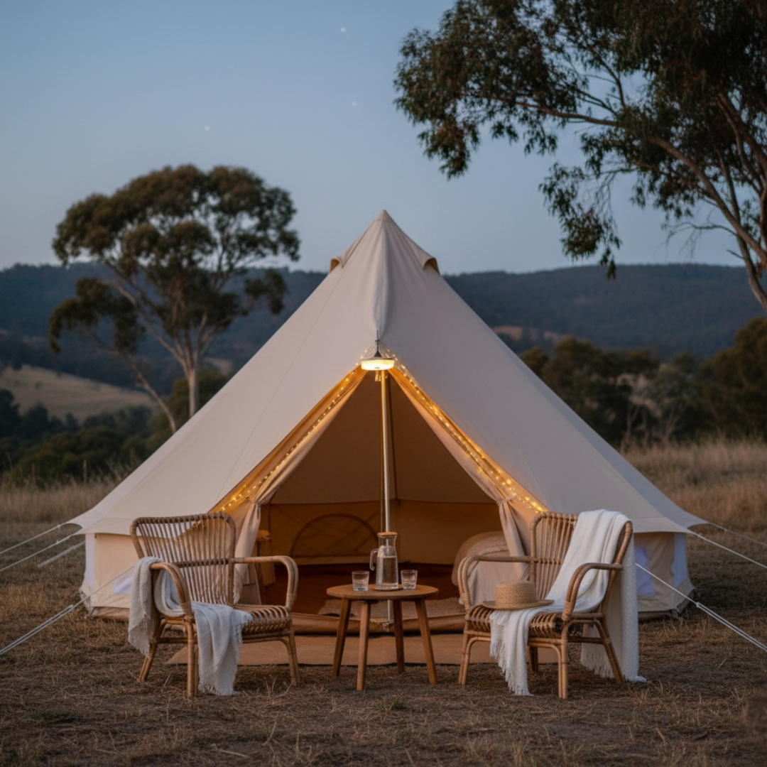 CampGlow Camping String Lights | USB Rechargeable 10m