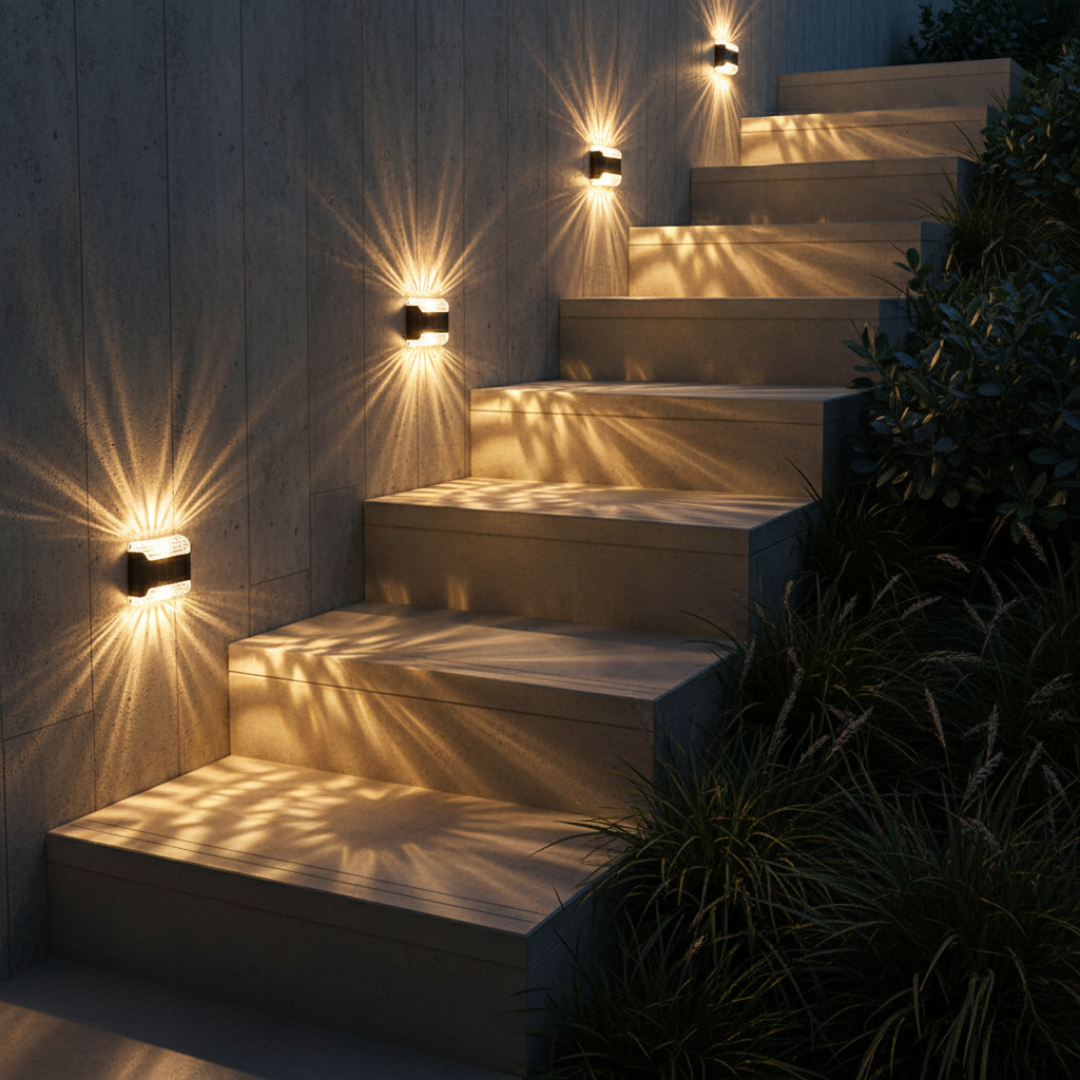 DuskWash Outdoor Solar Wall Lights | Warm White IP65