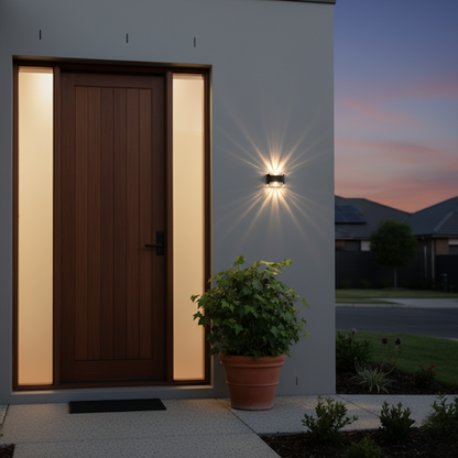 DuskWash Outdoor Solar Wall Lights | Warm White IP65