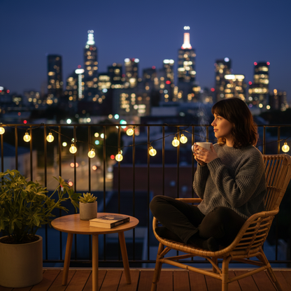 Eucalypt Twinkle Solar Fairy Lights (12 m, 100 LEDs)