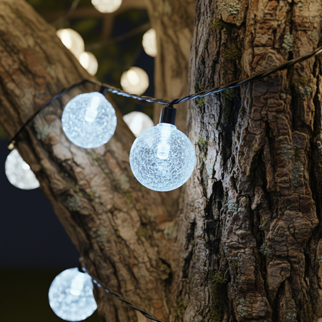 Eucalypt Twinkle Solar Fairy Lights (12 m, 100 LEDs)