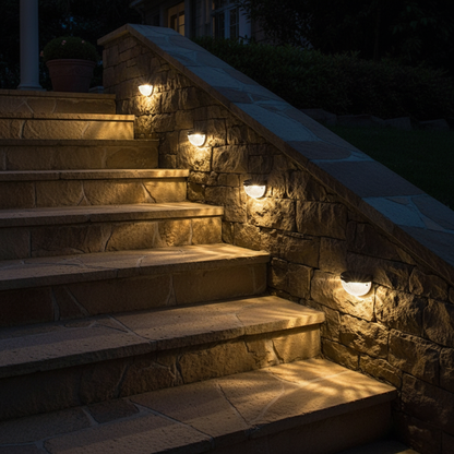 FenceHalo Solar Fence Lights for Outdoor Walls