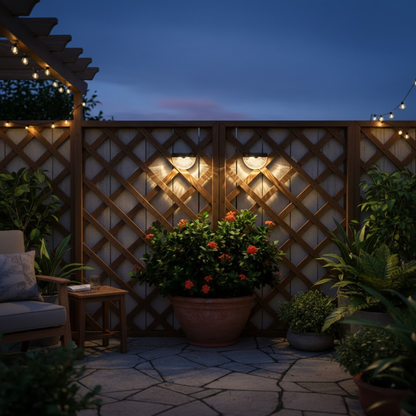 FenceHalo Solar Fence Lights for Outdoor Walls