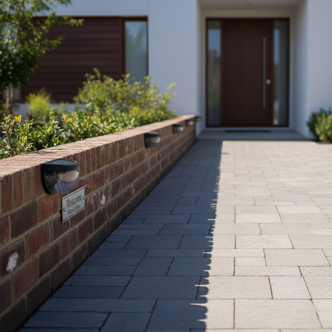 FenceHalo Solar Fence Lights for Outdoor Walls