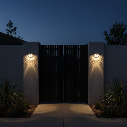 FenceHalo Solar Fence Lights for Outdoor Walls