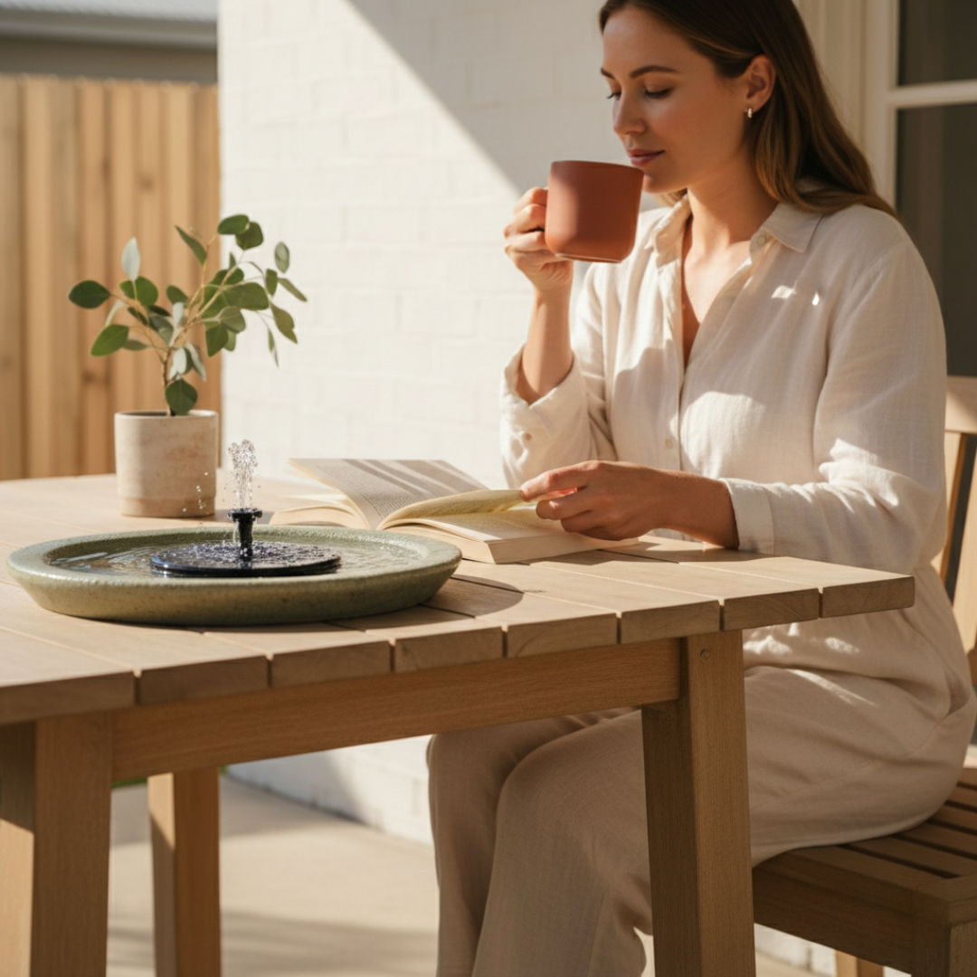 Florafontana Bird Bath Solar Fountain Pump