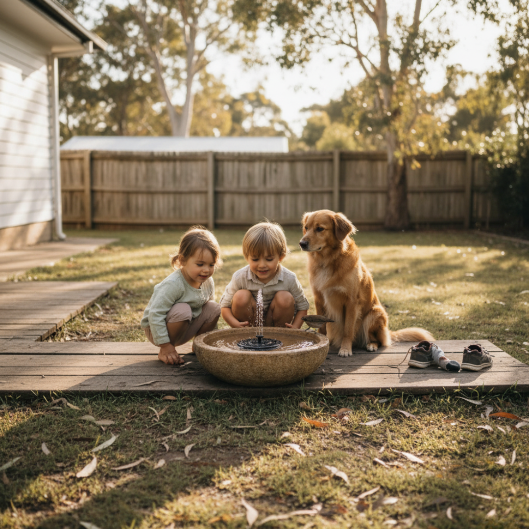 Florafontana Bird Bath Solar Fountain Pump
