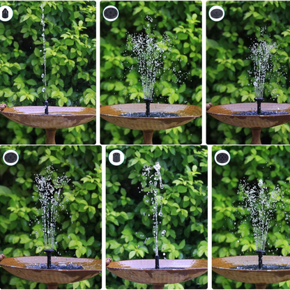 Florafontana Bird Bath Solar Fountain Pump