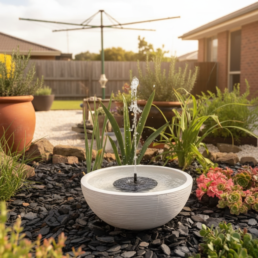 Florafontana Bird Bath Solar Fountain Pump