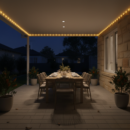 GlowLine Solar Rope Lights 30m