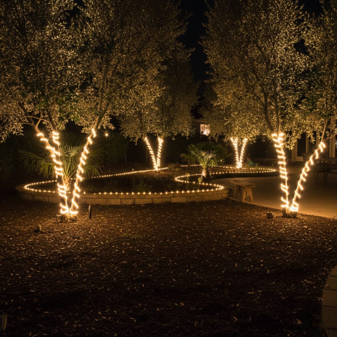 GlowLine Solar Rope Lights 30m