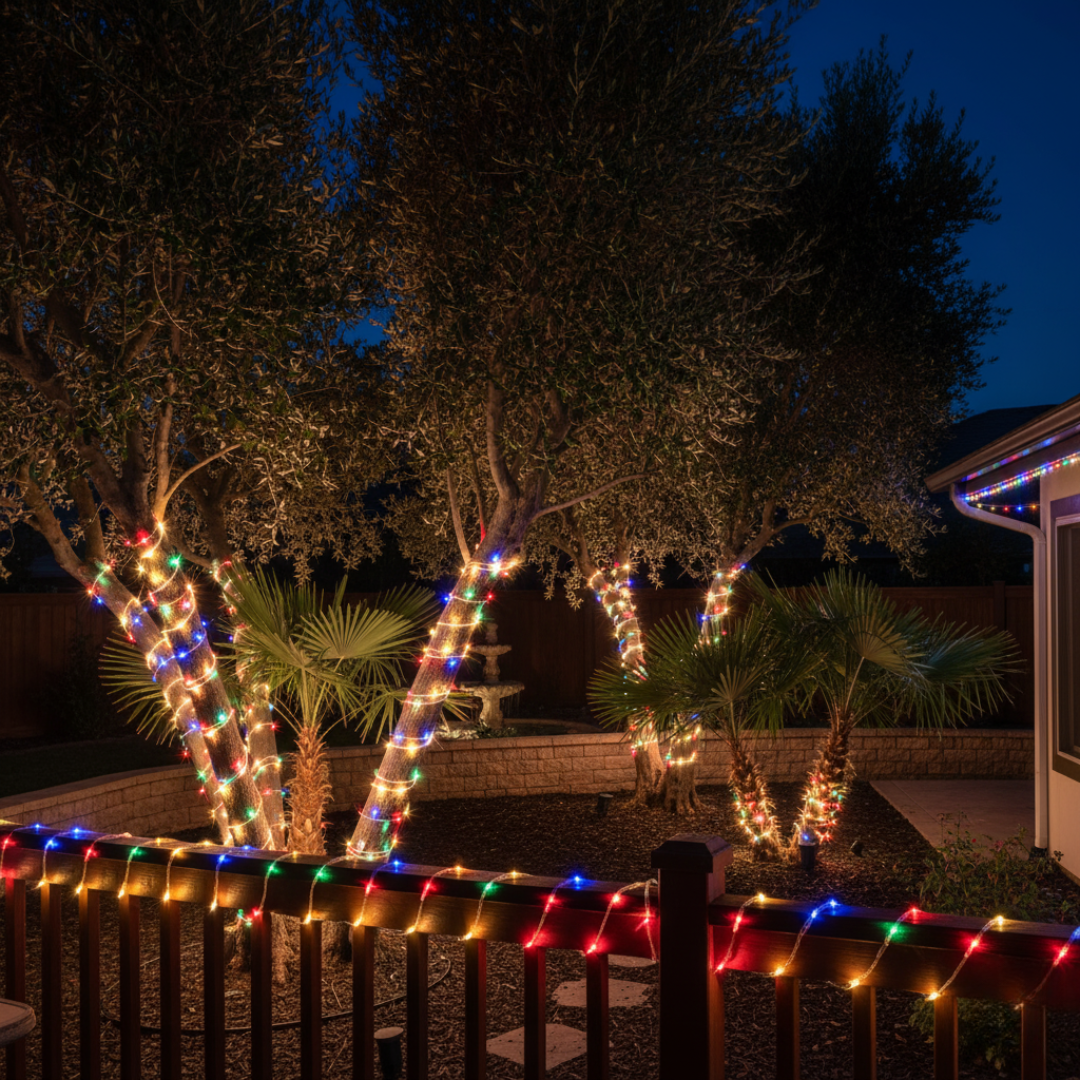 GlowLine Solar Rope Lights 30m