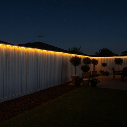 GlowLine Solar Rope Lights 30m