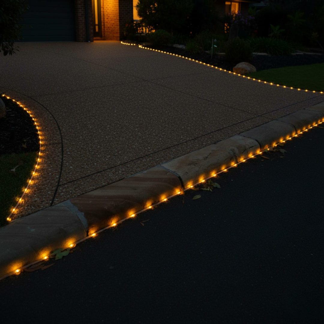 GlowLine Solar Rope Lights 30m