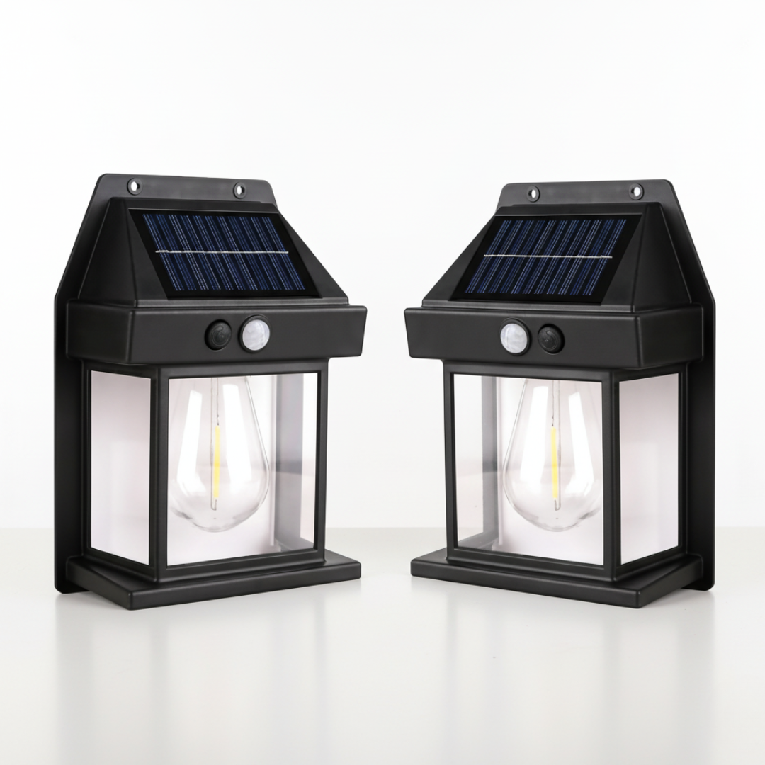 HarbourHalo Solar Wall Lantern (with Motion Sensor)