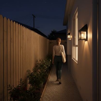 HarbourHalo Solar Wall Lantern (with Motion Sensor)