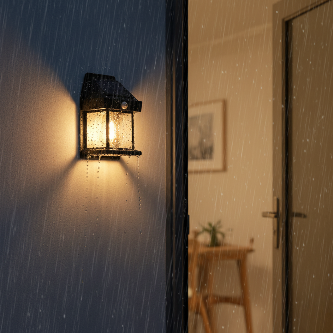 HarbourHalo Solar Wall Lantern (with Motion Sensor)