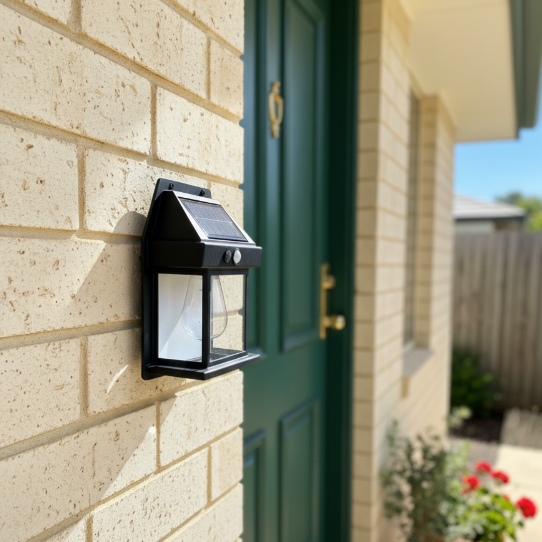 HarbourHalo Solar Wall Lantern (with Motion Sensor)