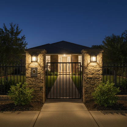 HarbourHalo Solar Wall Lantern (with Motion Sensor)