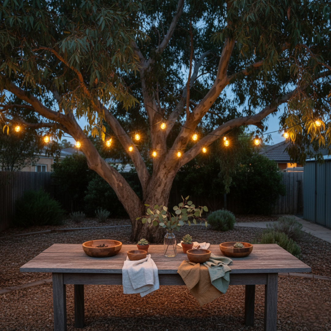 HavenString Outdoor Solar Festoon Lights 15m