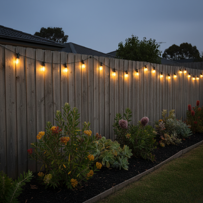 HavenString Outdoor Solar Festoon Lights 15m