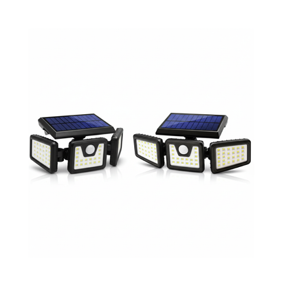 PorchPilot 3-Head Solar Motion Wall Light
