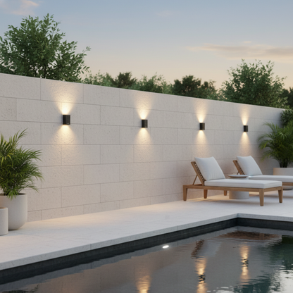 SolarGlow Outdoor Solar Up Down Wall Light