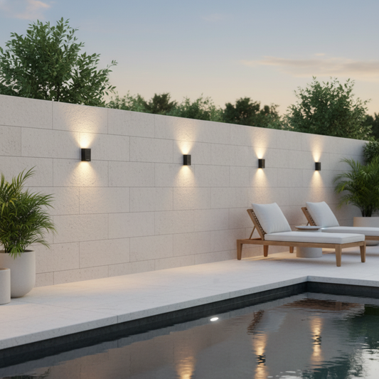 SolarGlow Outdoor Solar Up Down Wall Light