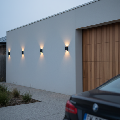 SolarGlow Outdoor Solar Up Down Wall Light