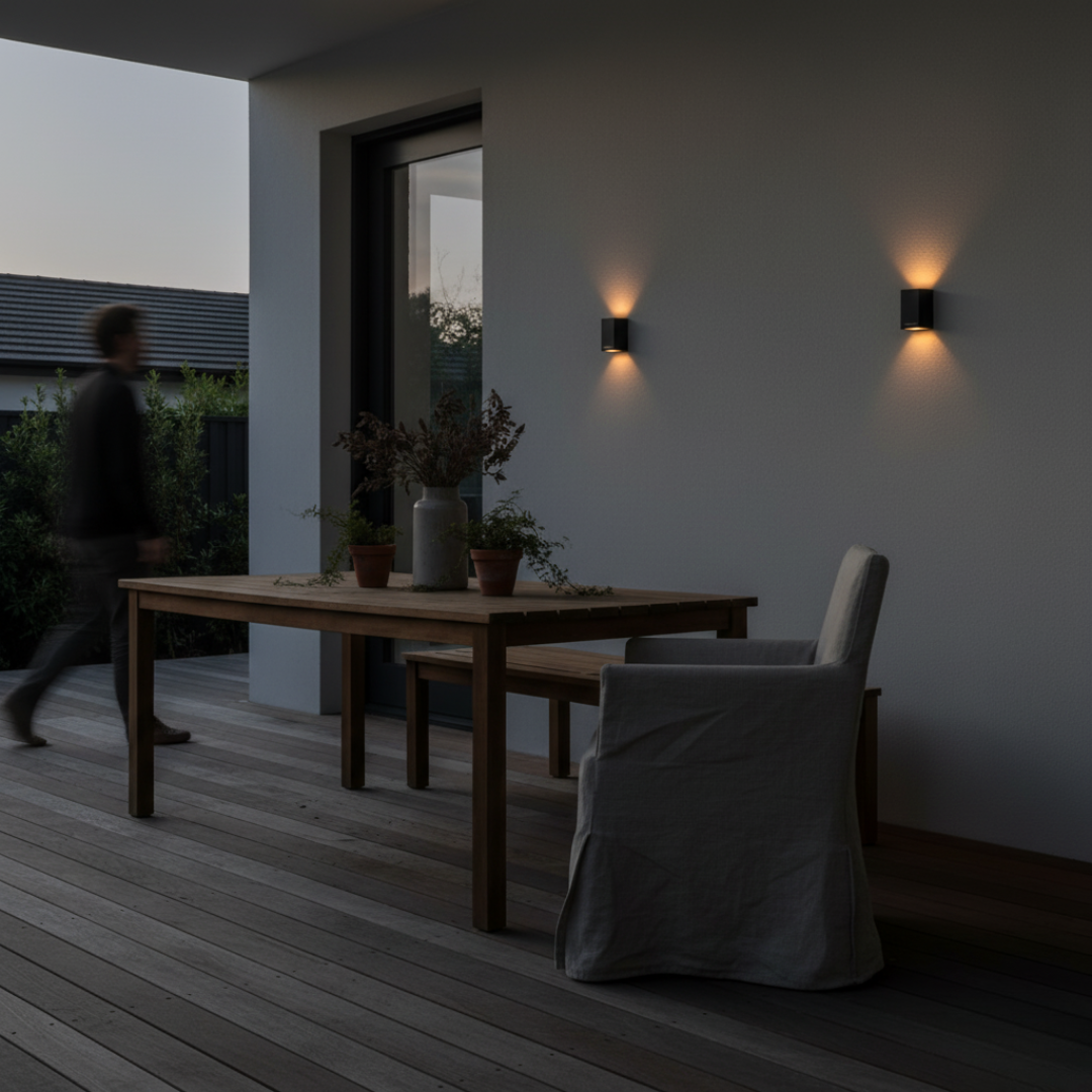 SolarGlow Outdoor Solar Up Down Wall Light