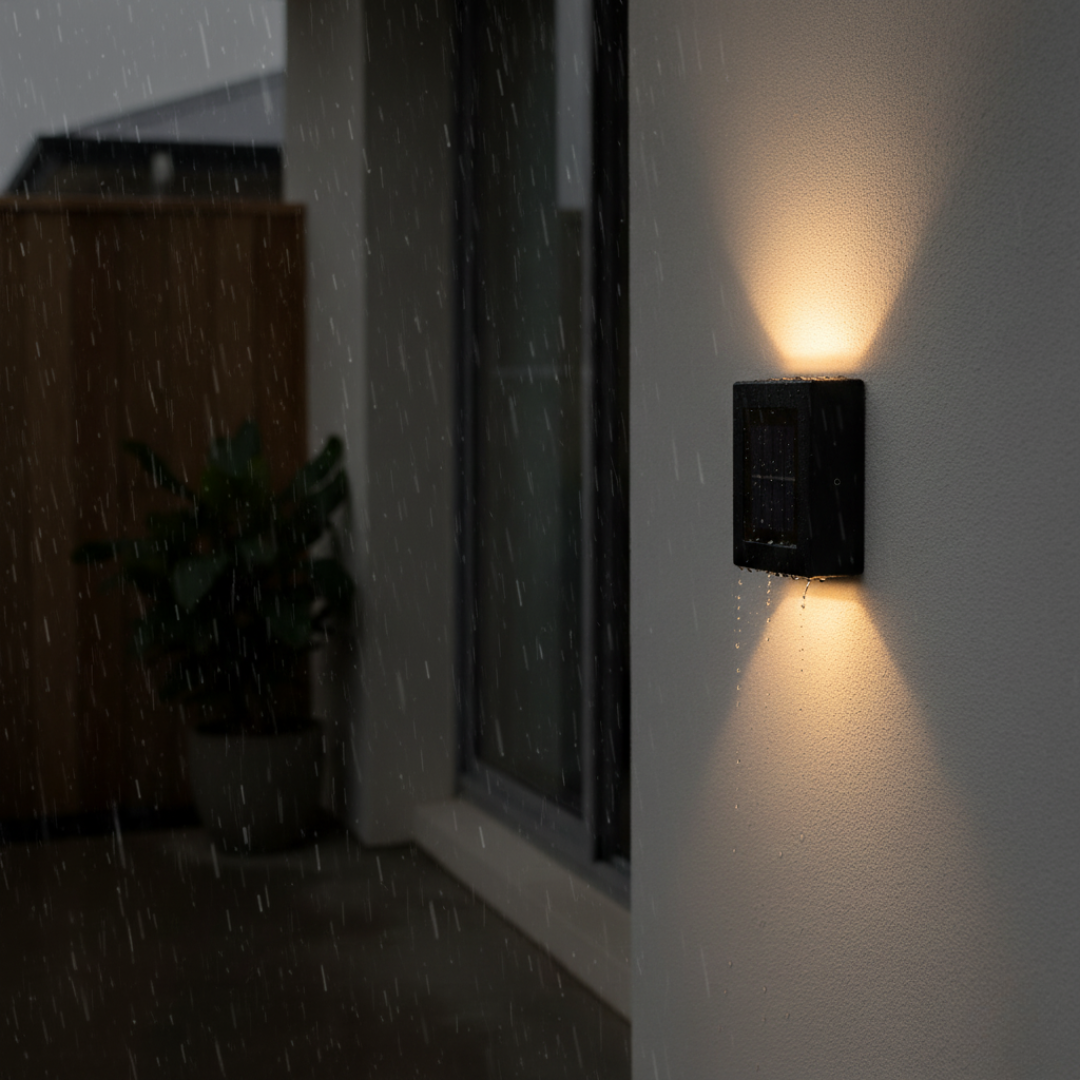 SolarGlow Outdoor Solar Up Down Wall Light