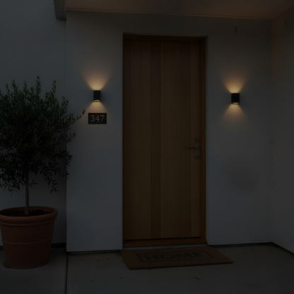 SolarGlow Outdoor Solar Up Down Wall Light