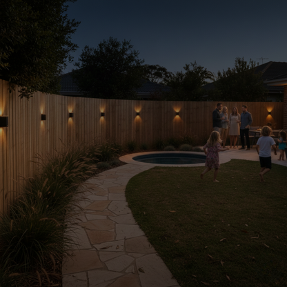 SolarGlow Outdoor Solar Up Down Wall Light