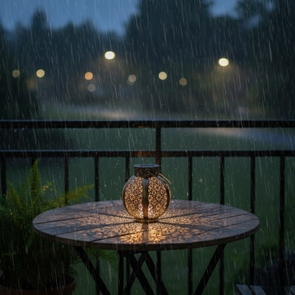 Sunlace Moroccan Solar Lantern — a patterned, warm glow for Australian evenings