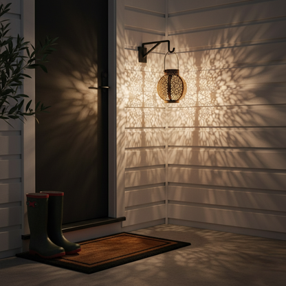 Sunlace Moroccan Solar Lantern — a patterned, warm glow for Australian evenings