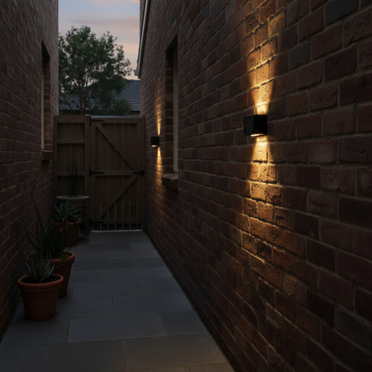 TwinBeam Outdoor Solar Wall Light | IP65