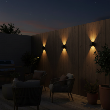VerandaRay Outdoor Solar Wall Light | Warm White 2700K