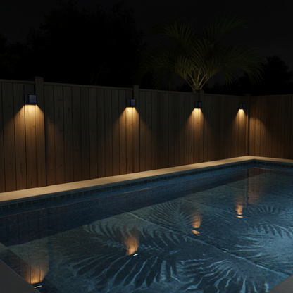 VerandaRay Outdoor Solar Wall Light | Warm White 2700K