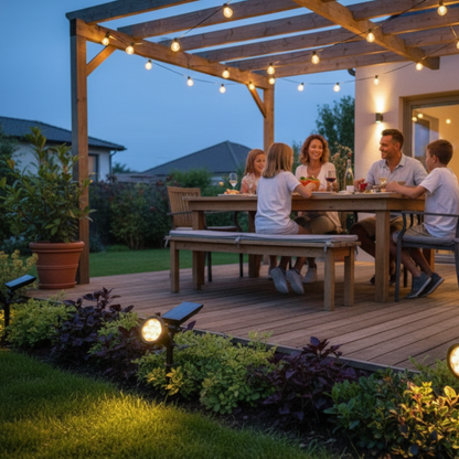 VistaBeam Outdoor Solar Garden Spotlight | Waterproof