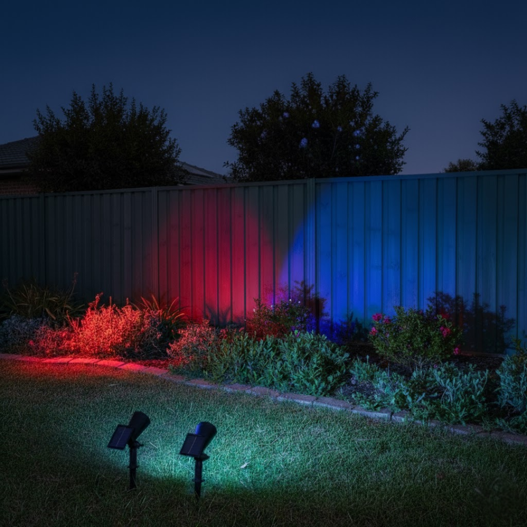 VistaBeam Outdoor Solar Garden Spotlight | Waterproof