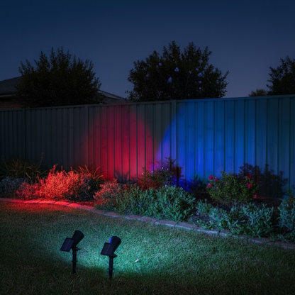 VistaBeam Outdoor Solar Garden Spotlight | Waterproof