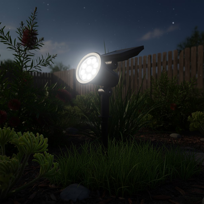 VistaBeam Outdoor Solar Garden Spotlight | Waterproof