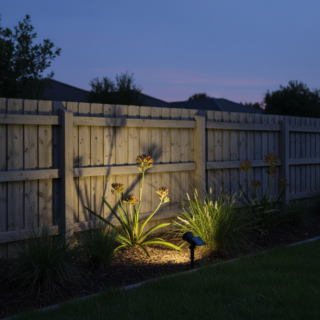 VistaBeam Outdoor Solar Garden Spotlight | Waterproof