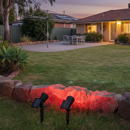 VistaBeam Outdoor Solar Garden Spotlight | Waterproof